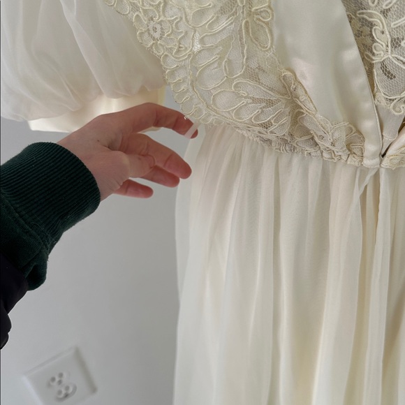 Vintage Victoria Secret 80s USA Made Angelic Peignoir Set - Picture 5 of 10